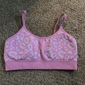 Pink Cheetah Sports Bra